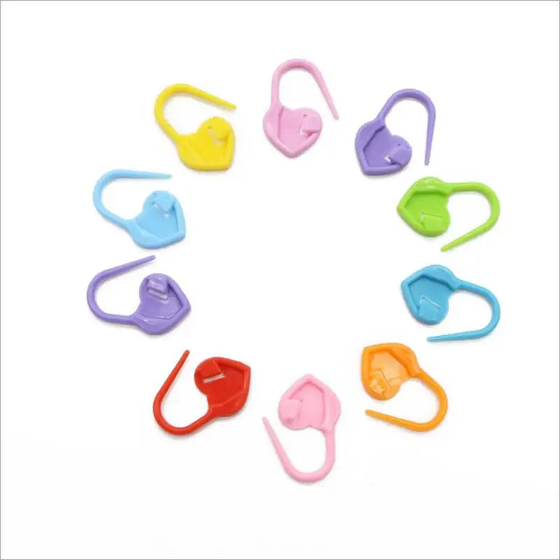 20/50pcs Plastic Resin Small Clip Locking Stitch Markers Crochet Latch Knitting Tools Needle Clip Hook Sewing Tool Mixed Color