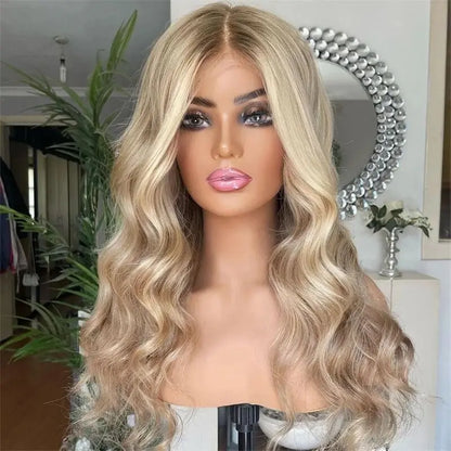 Hot Good Quality Human Hair Wigs Ombre Brown Blonde 13x6 Virgin Hair Wig