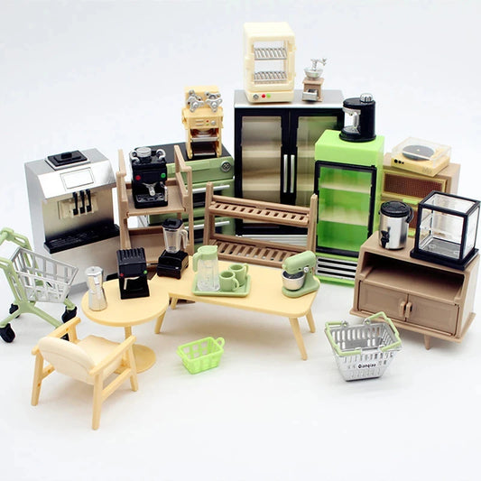 1:12 Scale Miniature Dollhouse Coffee Machine Accessories Blender Juicer Appliance Model Doll Furniture Play Mini Kitchen Toy