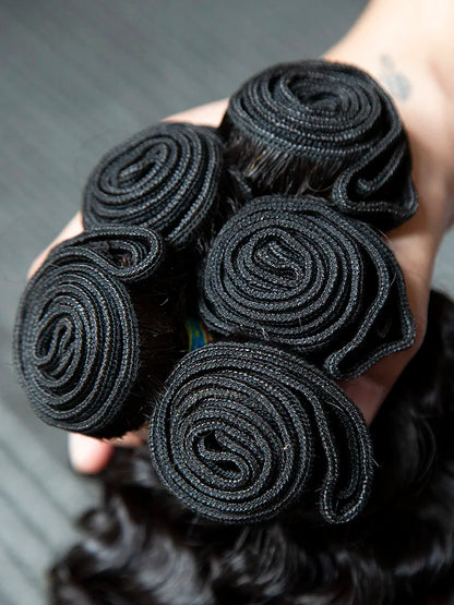 Burmese Loose Curly 100% Human Hair Bundles 30 34 Inch Deep Wave Bundles Human Hair Water Wave Remy Raw Extensions Hair Weave