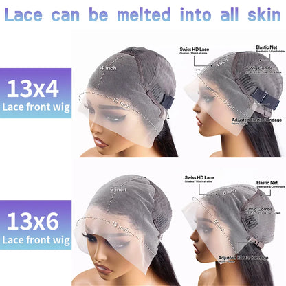 Highlight Wig Human Hair Colored Curly Wigs 13X4 13X6 Hd Lace Frontal Wig Brazilian 4/27 Deep Wave Lace Front Wigs For Women