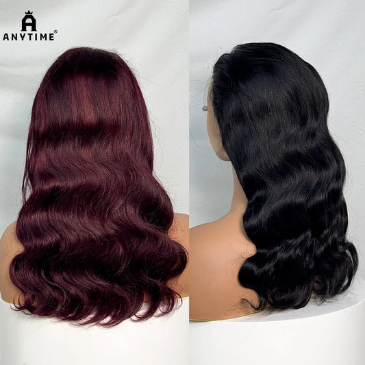 230% Density 12A Hair 20 Inches Body Wave Big Wavy Curly Human Hair Wig 13x4 Transparent Lace Front Human Hair Wig