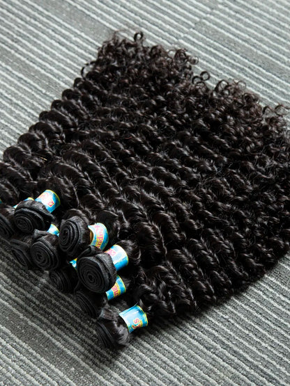 Burmese Loose Curly 100% Human Hair Bundles 30 34 Inch Deep Wave Bundles Human Hair Water Wave Remy Raw Extensions Hair Weave