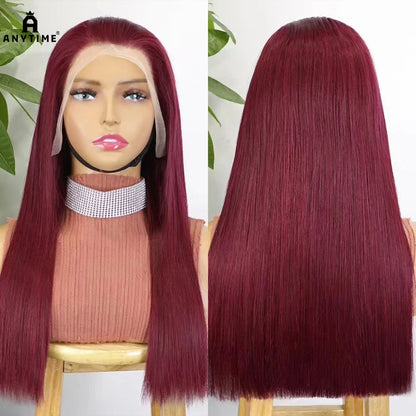 Double Drawn 13x4 Transparent Lace Front Human Hair Wig 12A Hair 350% Density Straight Human Hair Wig Frontal Wigs for Women