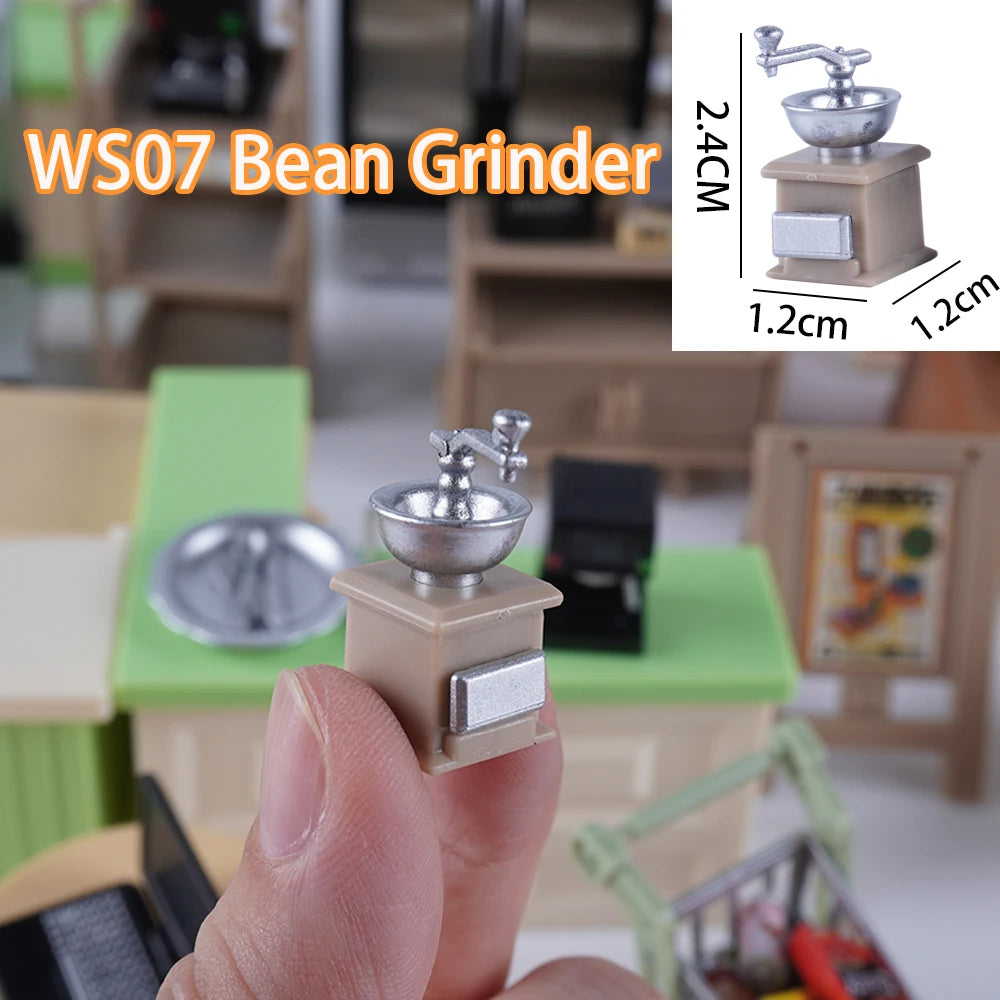 1:12 Scale Miniature Dollhouse Coffee Machine Accessories Blender Juicer Appliance Model Doll Furniture Play Mini Kitchen Toy