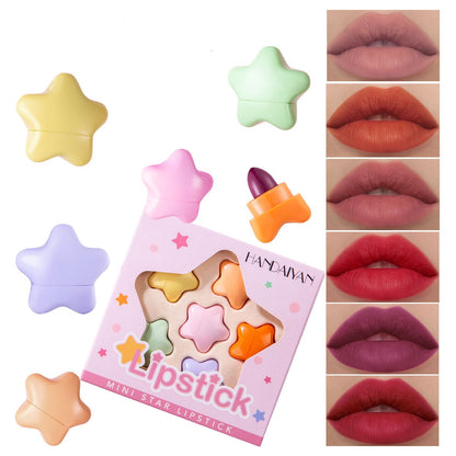 Mini Star Lipstick 6 Colors Lipstick Set