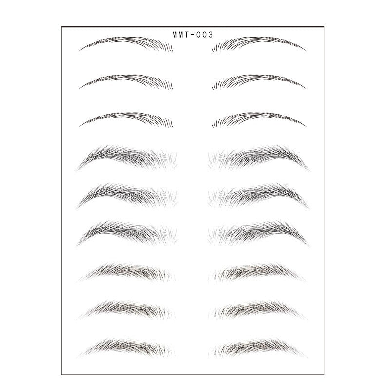 Simple Thick Eyebrows Ecological Eyebrow Stickers