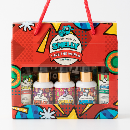 SMELLY Toilet Spray Gift Box SET (RED)
