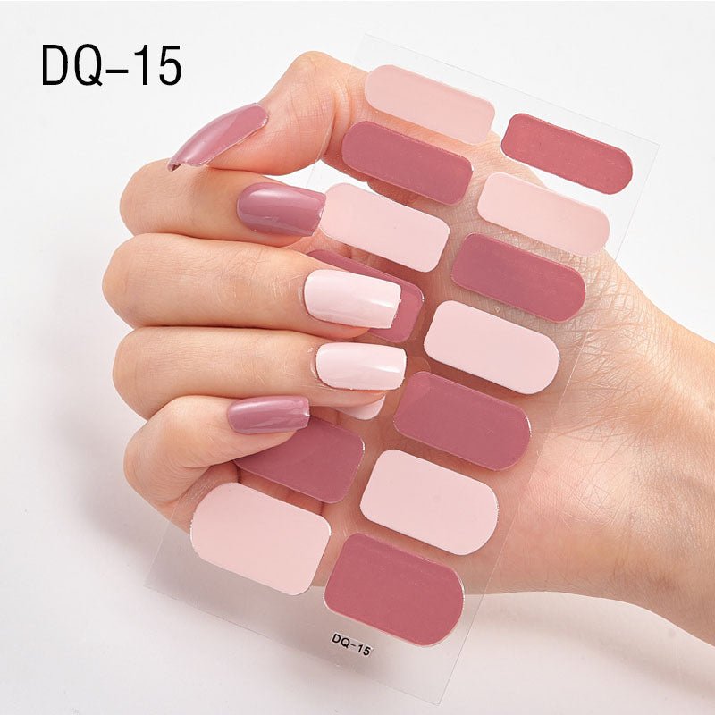 1 Sheet Glitter Series Powder Sequins Fashion Nail Art Stickers Collection Manicure DIY Nail Polish Strips Wraps for Party Decor - DunbiBeauty, LLC