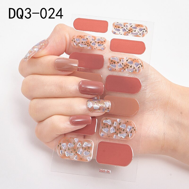 1 Sheet Glitter Series Powder Sequins Fashion Nail Art Stickers Collection Manicure DIY Nail Polish Strips Wraps for Party Decor - DunbiBeauty, LLC