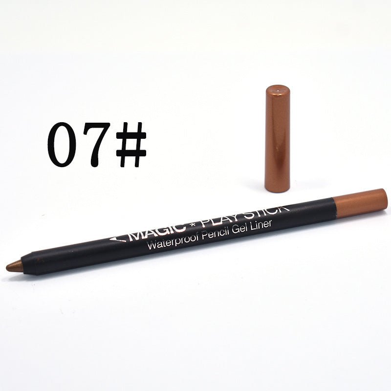 12 Color Eyeliner Pencil Pearl Eyes Lying Silkworm - DunbiBeauty, LLC