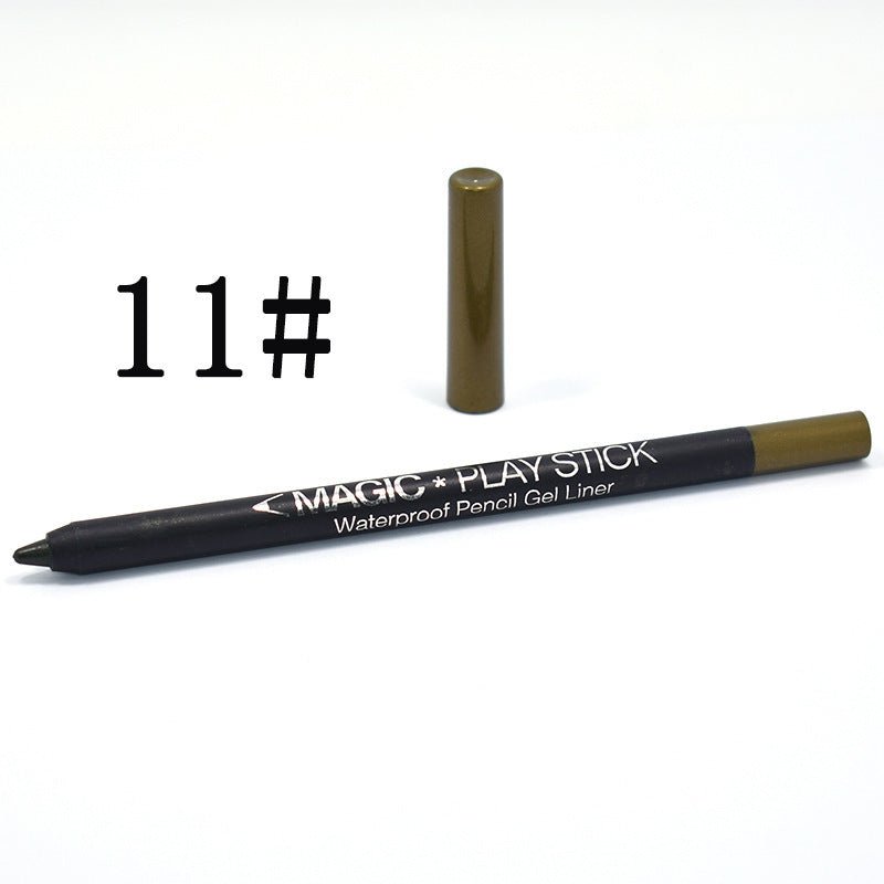 12 Color Eyeliner Pencil Pearl Eyes Lying Silkworm - DunbiBeauty, LLC