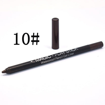 12 Color Eyeliner Pencil Pearl Eyes Lying Silkworm - DunbiBeauty, LLC