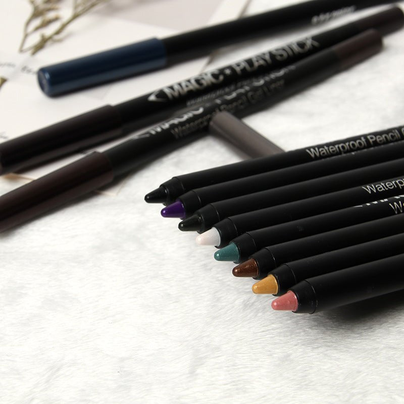 12 Color Eyeliner Pencil Pearl Eyes Lying Silkworm - DunbiBeauty, LLC