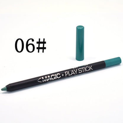 12 Color Eyeliner Pencil Pearl Eyes Lying Silkworm - DunbiBeauty, LLC