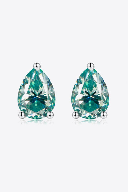 2 Carat Moissanite Teardrop Earrings - DunbiBeauty, LLC