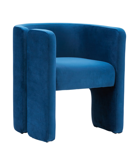 Modrest Tirta Modern Blue Accent Chair