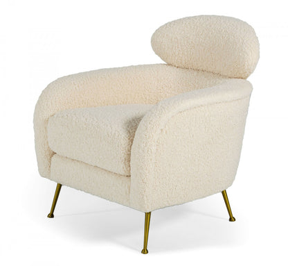 Modrest Altura Modern Faux Fur Lounge Chair