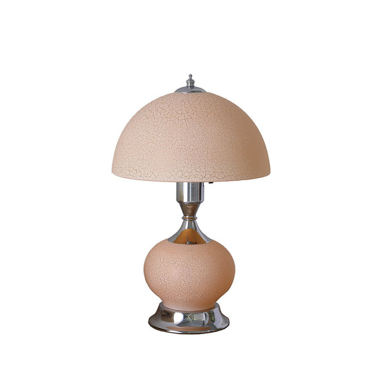 15.75&quot;H Erte Blush Pink Art Deco Glass W/ Night Light Table Lamp