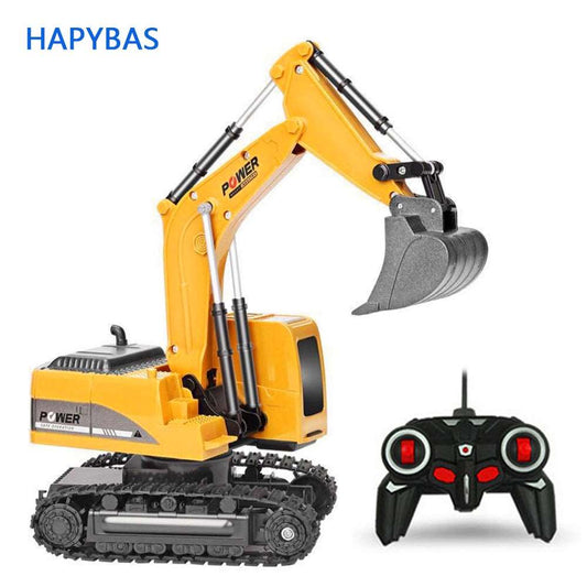 2.4Ghz 6 Channel 1:24 RC Excavator toy RC Engineering Car Alloy and plastic Excavator RTR For kids Christmas gift - DunbiBeauty, LLC