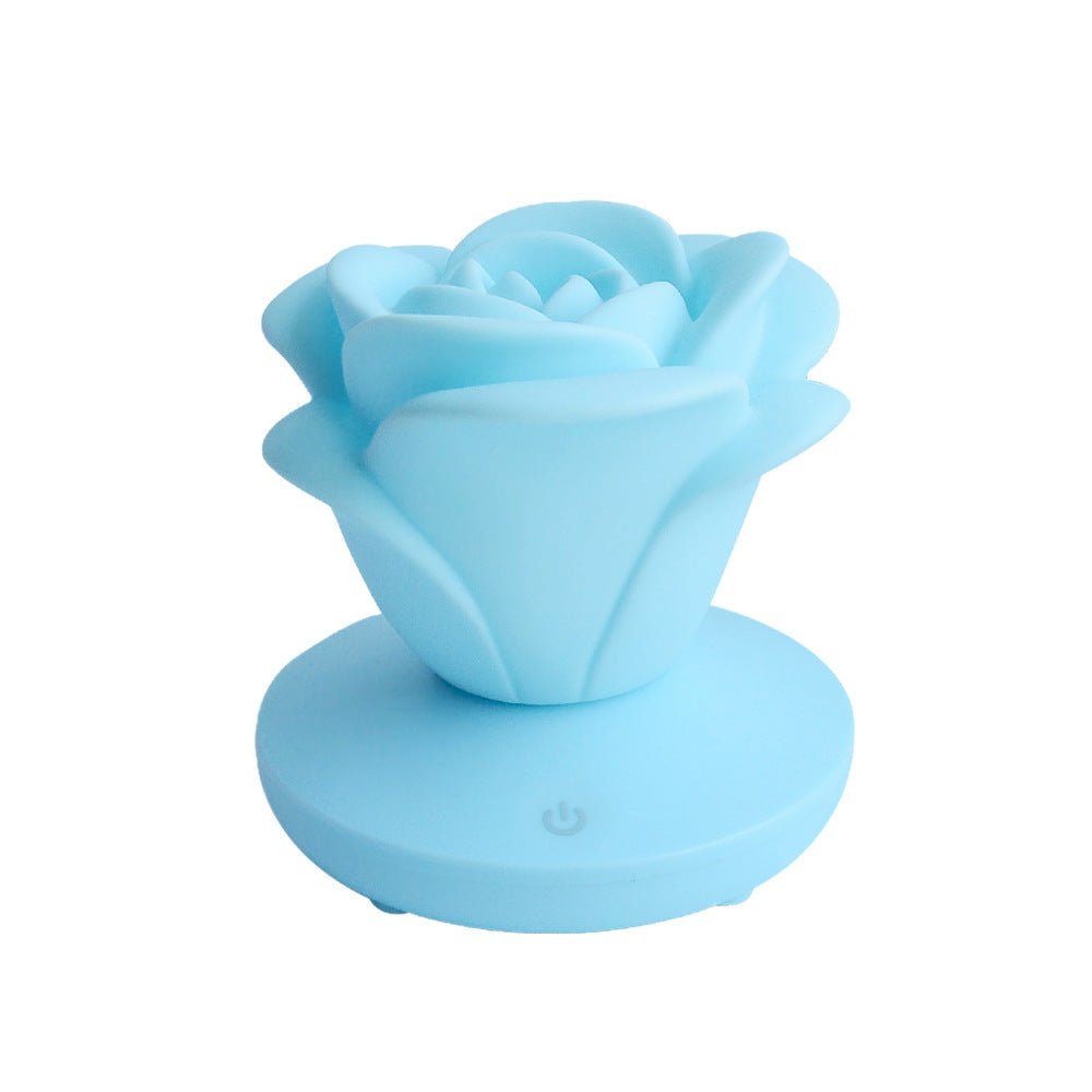 4 Colors Romantic Rose-shape Three Lighting Level Dimming Touch Night Light Valentine's Day Night Light - DunbiBeauty, LLC