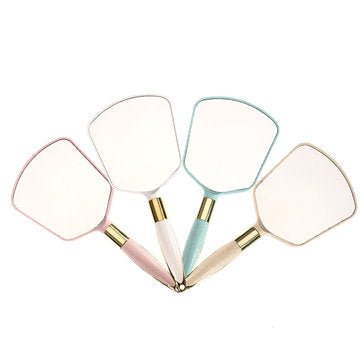 4 Colors Square Makeup Mirrors Handheld Toilet Table Cosmetic Looking Glass - DunbiBeauty, LLC