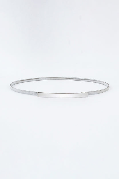 Elastic Iron Skinny Belt