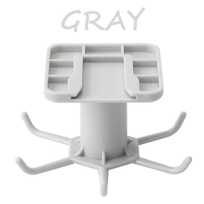 6 Hooks Kitchen Rack Kitchen Organizer Home Accessories 360 Degrees Rotating Cabinet Hanger Utensils For Kitchen Convenience - DunbiBeauty, LLC