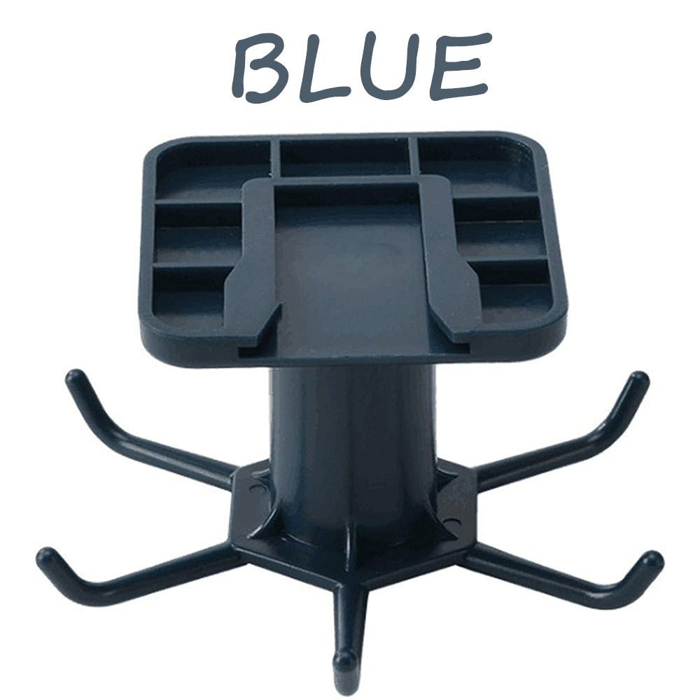 6 Hooks Kitchen Rack Kitchen Organizer Home Accessories 360 Degrees Rotating Cabinet Hanger Utensils For Kitchen Convenience - DunbiBeauty, LLC