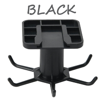 6 Hooks Kitchen Rack Kitchen Organizer Home Accessories 360 Degrees Rotating Cabinet Hanger Utensils For Kitchen Convenience - DunbiBeauty, LLC