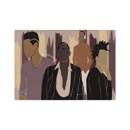 PU Card Bag  Black Men, Music, Sophistication, Style, Youth, (Designed by Dunbi)
