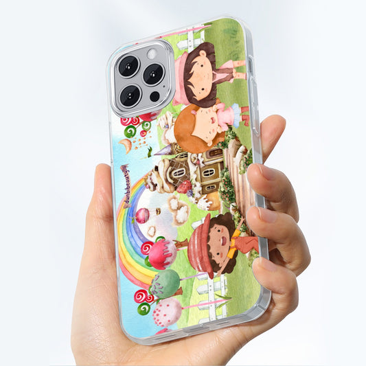 iPhone14 Series Mobile Phone Case | TPU Watercolor, Candy, Pastel, Lollypops, Chocolate, Treats, Dessert, Girls, Friends, Rainbow, Candy Shop, Hot Air Balloon, Cake Pops, Chocolate Clouds (Designed by Dunbi)