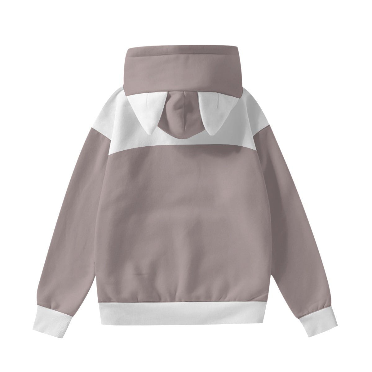 All-Over Print Women’s Hoodie With Decorative Ears (Designed by Dunbi) - DunbiBeauty, LLC