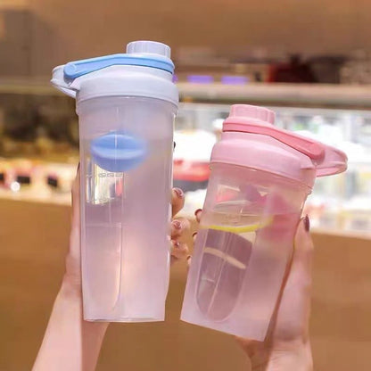 Blender Shaker Bottle With Scale Protein Shakes Leakproof For Powder Workout Gym Fitness Sport Mixing Cup Water Bottle Kitchen Gadgets - DunbiBeauty, LLC