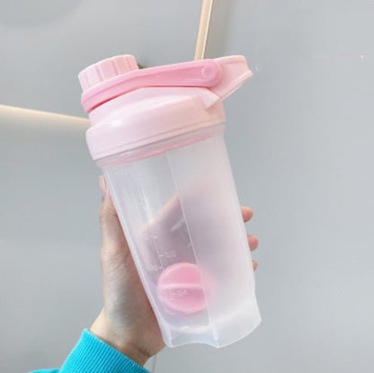 Blender Shaker Bottle With Scale Protein Shakes Leakproof For Powder Workout Gym Fitness Sport Mixing Cup Water Bottle Kitchen Gadgets - DunbiBeauty, LLC