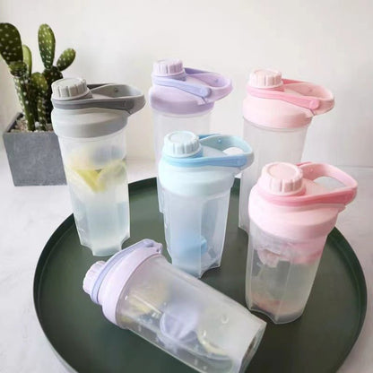 Blender Shaker Bottle With Scale Protein Shakes Leakproof For Powder Workout Gym Fitness Sport Mixing Cup Water Bottle Kitchen Gadgets - DunbiBeauty, LLC