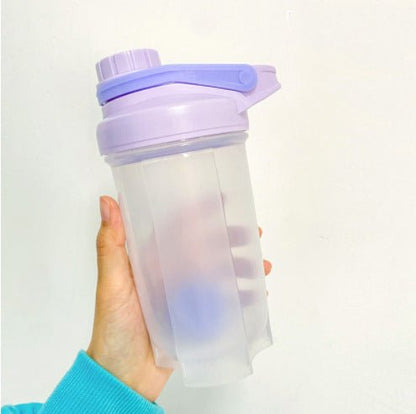 Blender Shaker Bottle With Scale Protein Shakes Leakproof For Powder Workout Gym Fitness Sport Mixing Cup Water Bottle Kitchen Gadgets - DunbiBeauty, LLC