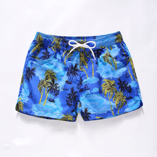 Blue Beach Shorts Quick Dry Swim Shorts Oversized Loose Boxer Shorts - DunbiBeauty, LLC