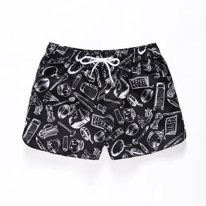 Blue Beach Shorts Quick Dry Swim Shorts Oversized Loose Boxer Shorts - DunbiBeauty, LLC