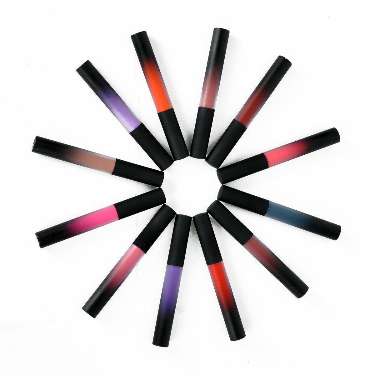 Charm color matte Velvet Matte Lip gloss lip matte glaze with matte lipstick liquid lasting authorization - DunbiBeauty, LLC