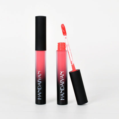 Charm color matte Velvet Matte Lip gloss lip matte glaze with matte lipstick liquid lasting authorization - DunbiBeauty, LLC