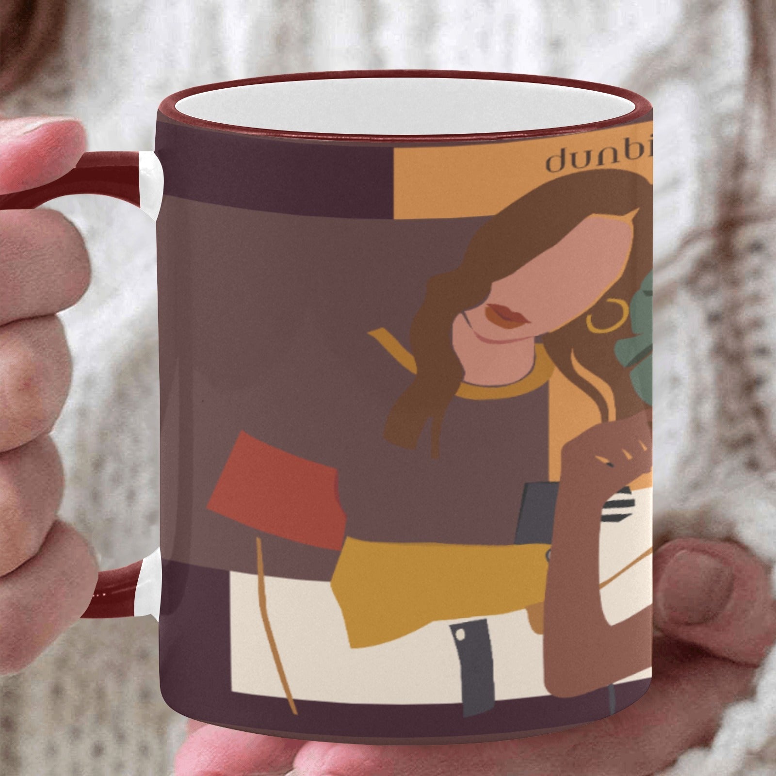 Custom Edge Color Mug (11oz) Afro Latinas, Latinas, Community, Beauty, Grace, Style, Fashion. Trendsetters (Designed by Dunbi) - DunbiBeauty, LLC