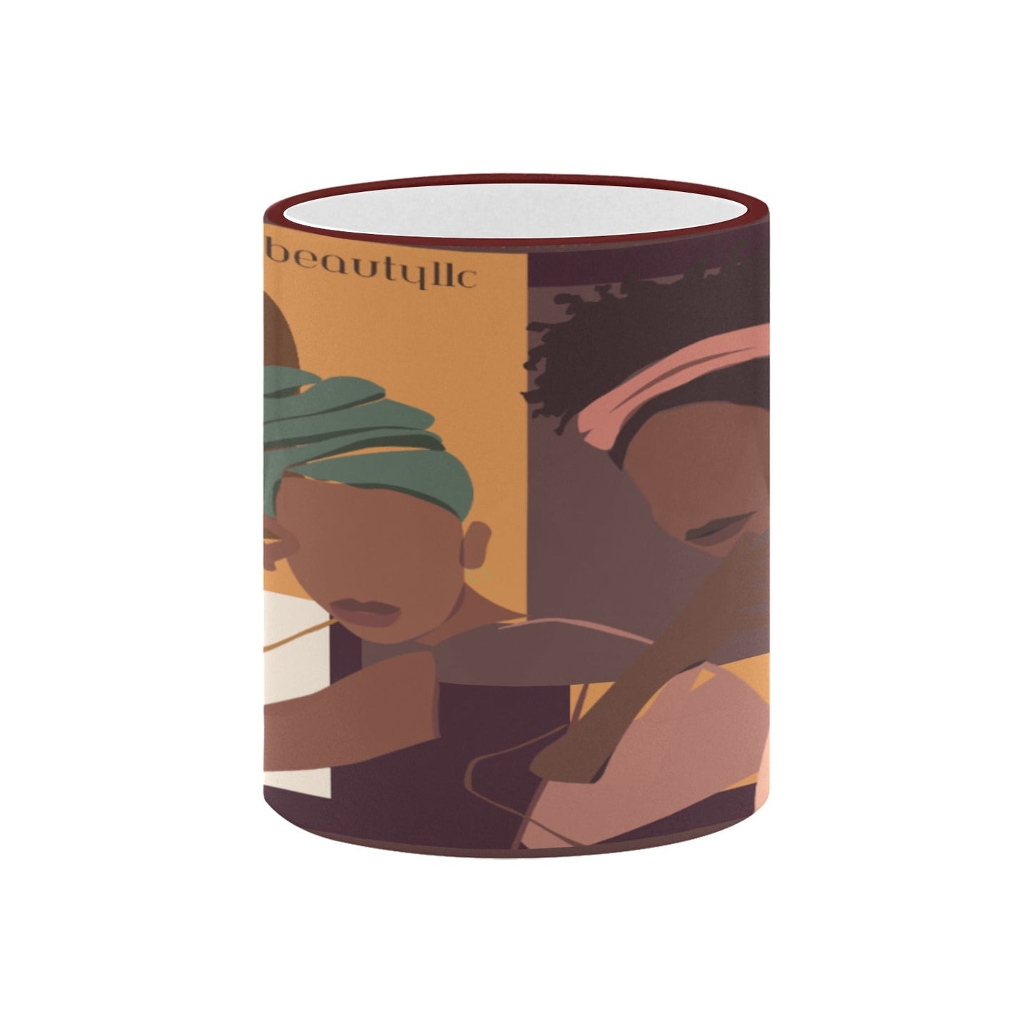 Custom Edge Color Mug (11oz) Afro Latinas, Latinas, Community, Beauty, Grace, Style, Fashion. Trendsetters (Designed by Dunbi) - DunbiBeauty, LLC