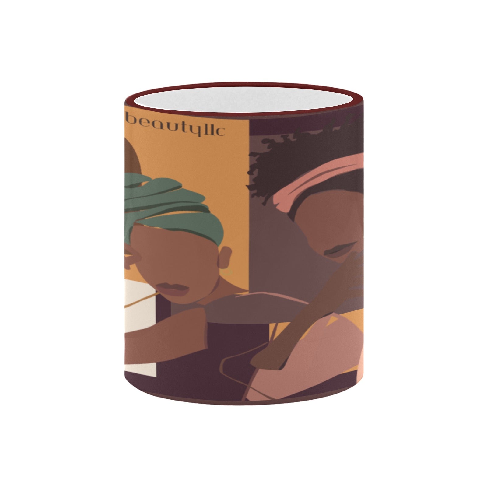 Custom Edge Color Mug (11oz) Afro Latinas, Latinas, Community, Beauty, Grace, Style, Fashion. Trendsetters (Designed by Dunbi) - DunbiBeauty, LLC