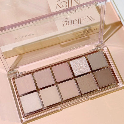 Earth Matte Ten Color Eyeshadow Palette - DunbiBeauty, LLC