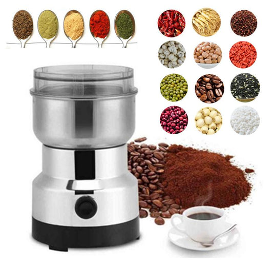 Electric Coffee Grinder Electric Kitchen Cereals Nuts Beans Spices Grains Grinder Machine Multifunctional Home Coffee Grinder - DunbiBeauty, LLC