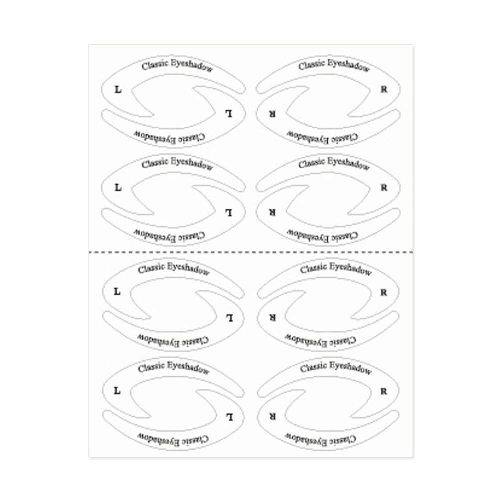 Eye shadow line template sticker - DunbiBeauty, LLC