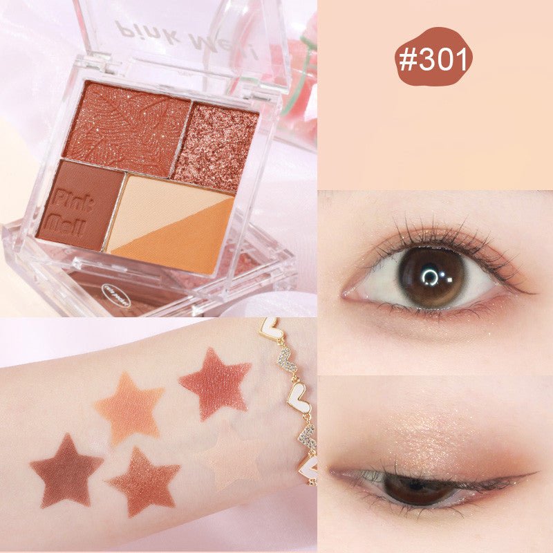 Fingertip Magic Eyeshadow Newbie Low Saturation Milk Tea Earth Color Pearl Matte - DunbiBeauty, LLC