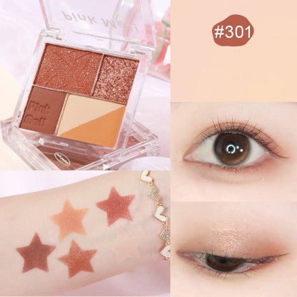 Fingertip Magic Eyeshadow Newbie Low Saturation Milk Tea Earth Color Pearl Matte - DunbiBeauty, LLC