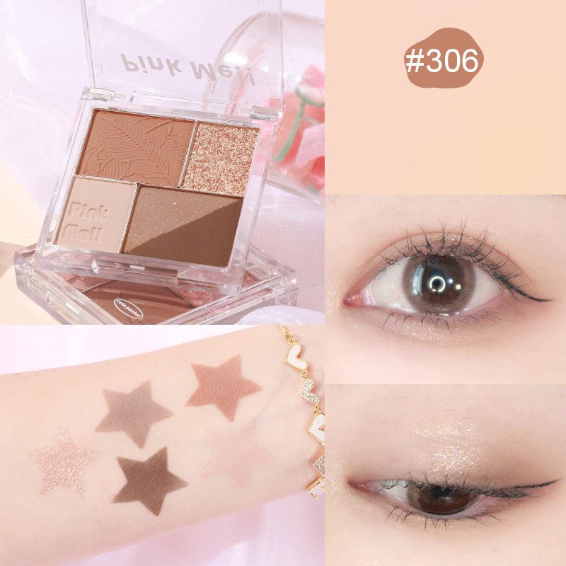 Fingertip Magic Eyeshadow Newbie Low Saturation Milk Tea Earth Color Pearl Matte - DunbiBeauty, LLC